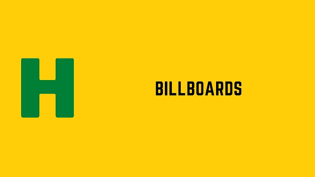 HackerRank Billboards problem solution