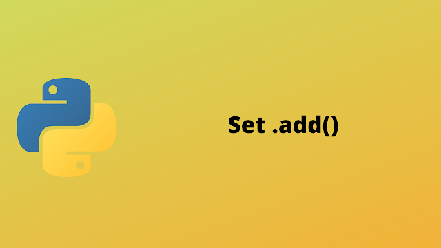 HackerRank Set .add() solution in python