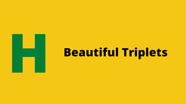 HackerRank Beautiful Triplets problem solution