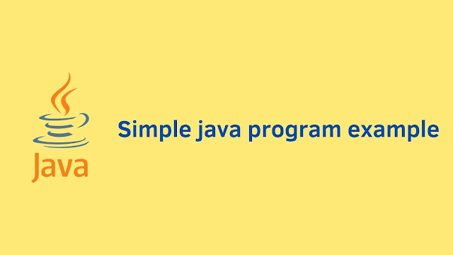 Simple java program example