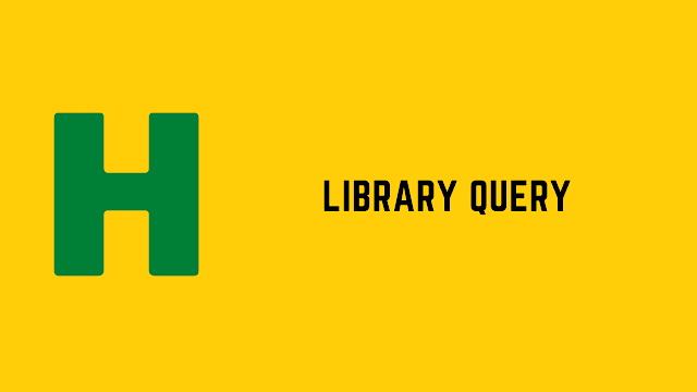 HackerRank Library Query problem solution