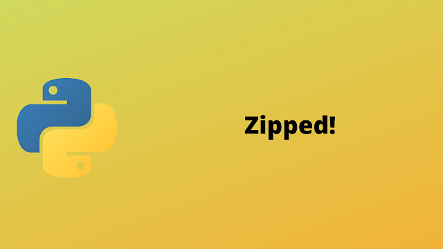 HackerRank Zipped! solution in python