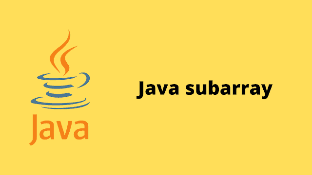 HackerRank java Subarray problem solution