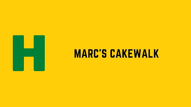 HackerRank Marc's Cakewalk problem solution