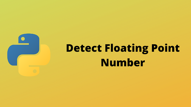 HackerRank Detect Floating point number solution in python
