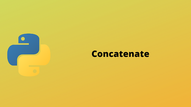 HackerRank Concatenate solution in python