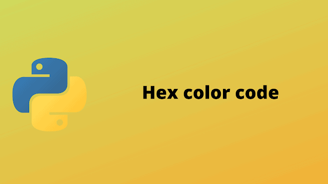 HackerRank Hex Color Code solution in python