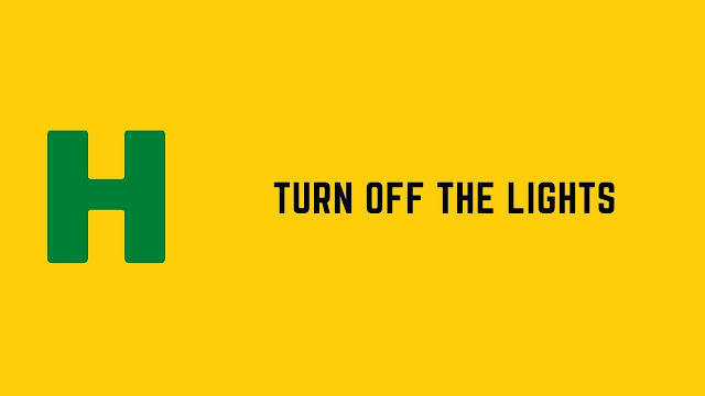 HackerRank Turn Off the Lights problem solution