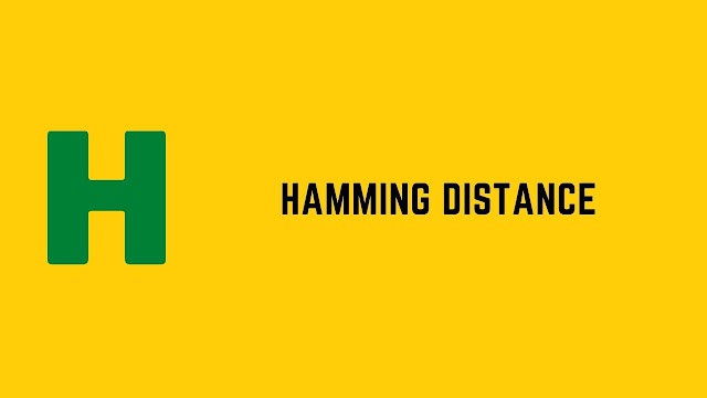 HackerRank Hamming Distance problem solution