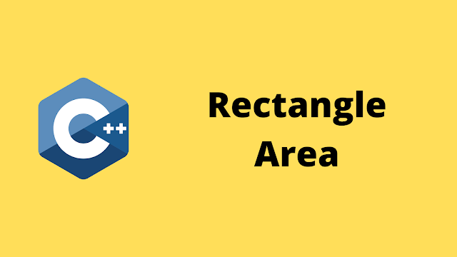 HackerRank Rectangle Area solution in c++ programming