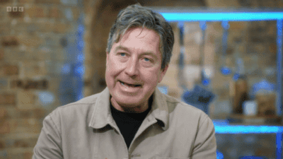 John Torode frowns on Masterchef
