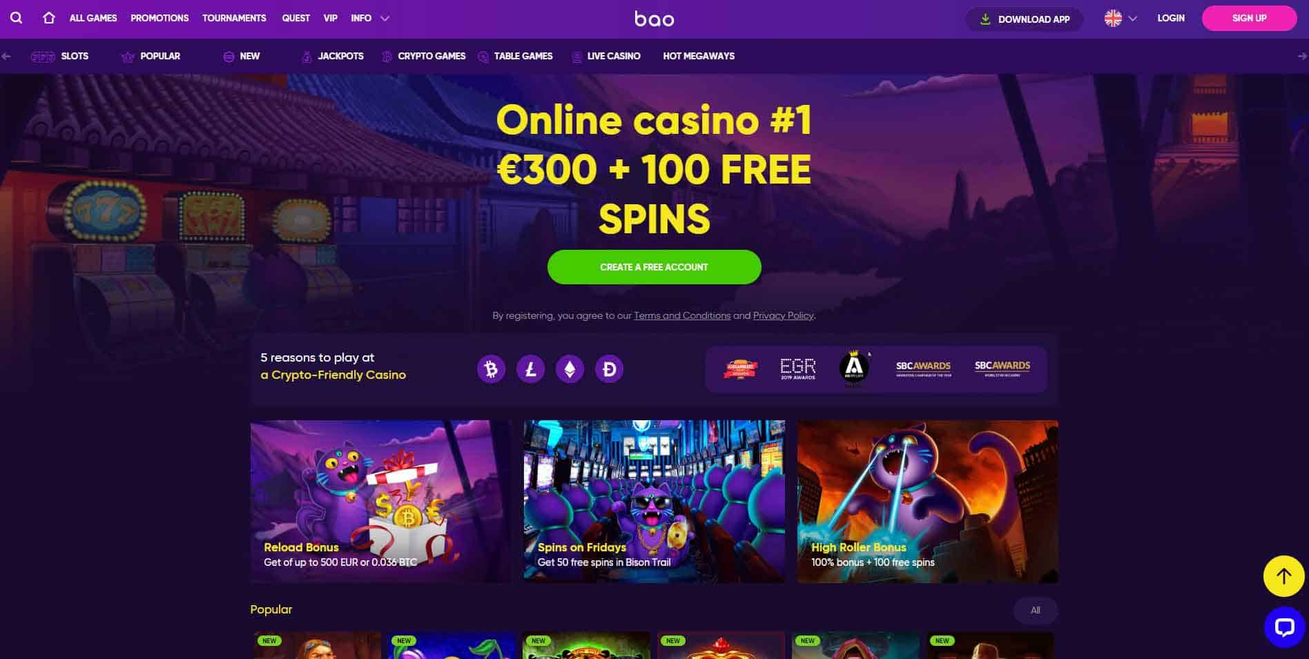 leading high roller bonus promotion