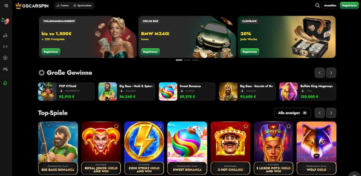 verified Oscar Spin Casino reload bonus promotion