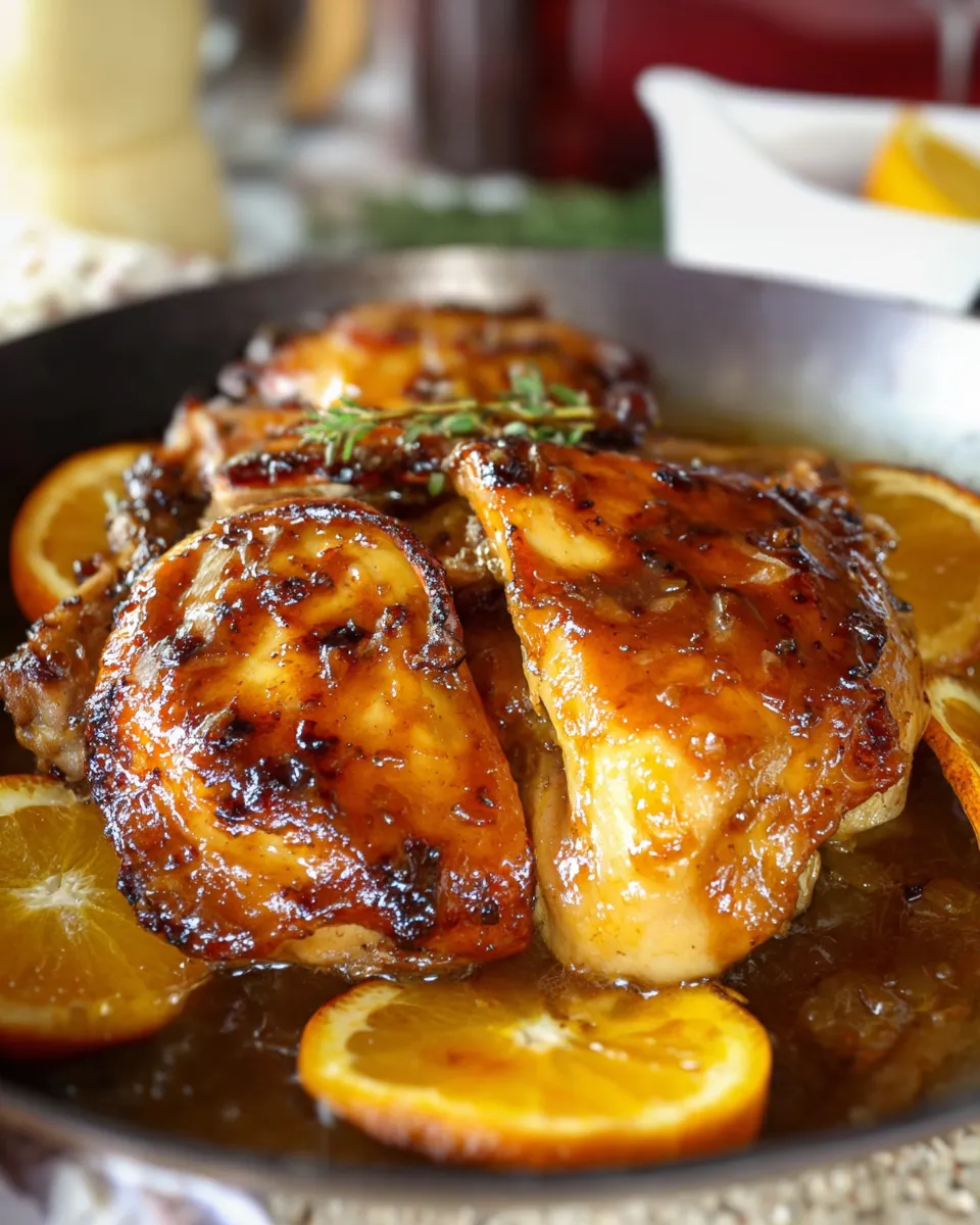 Brown Sugar and Orange Glazed Chicken