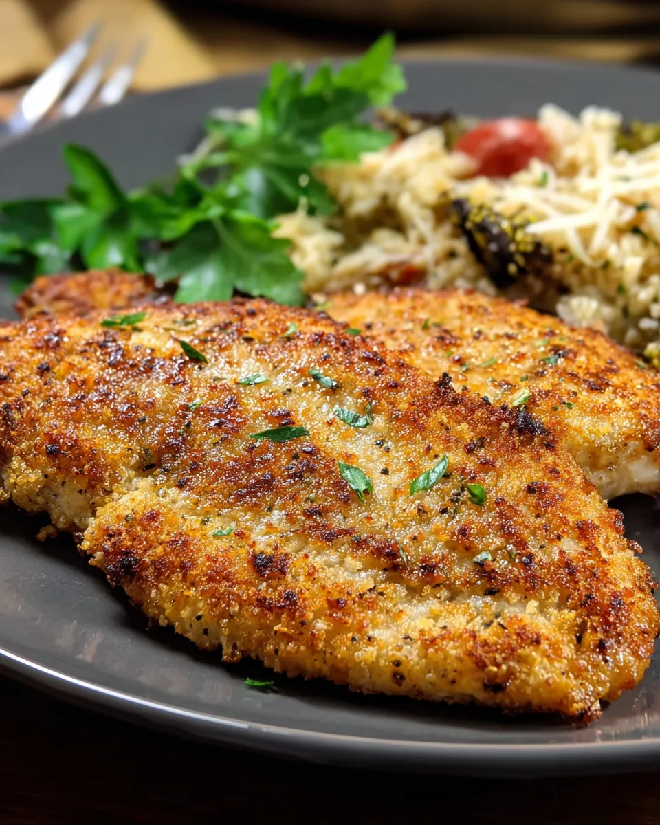 Parmesan Crusted Tilapia Fillets