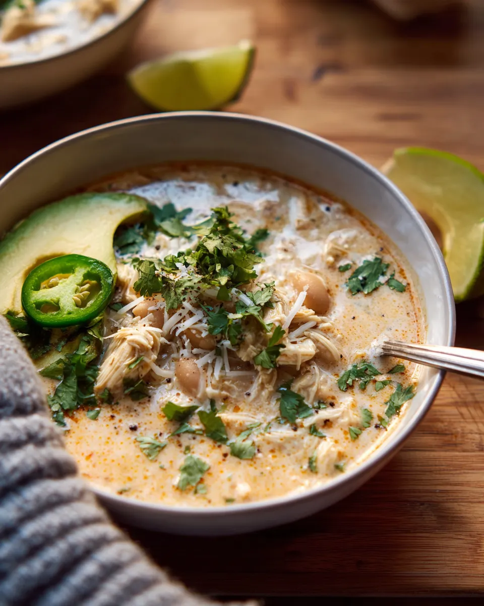 Creamy White Chicken Chili.