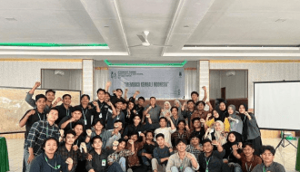 Anas Urbaningrum saat menjadi narasumber pada Intermediate Training (LK-II) Tingkat Nasional HMI yang digelar HMI Cabang Parepare, di Kota Parepare, Sulsel, Kamis (22/5/2025).