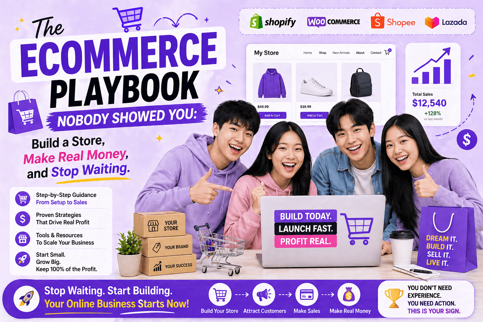 The Ecommerce Playbook Nobody Showed You: Build a Store, Make Real Money, and Stop Waiting