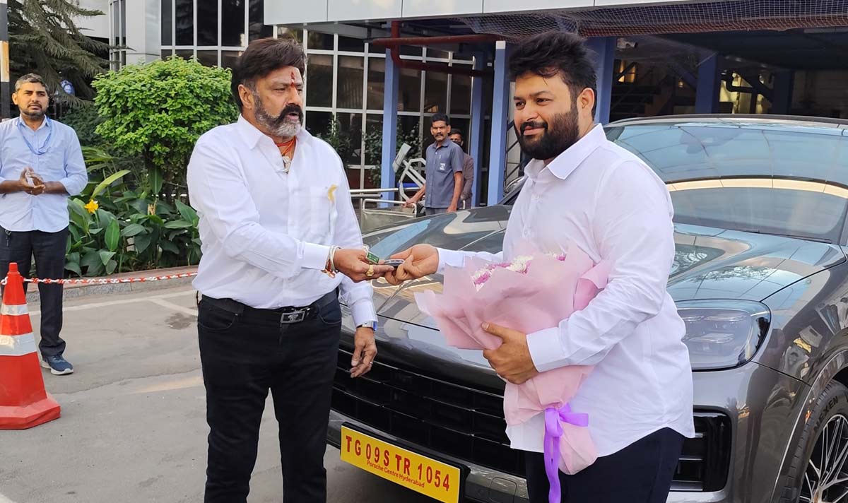 Nandamuri Balakrishna gifts Thaman a Porsche car