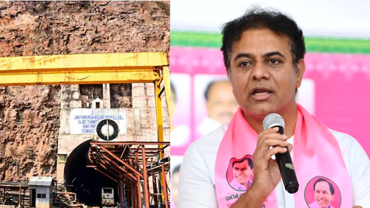BRS blames Congress’ govt for the SLBC tunnel collapse