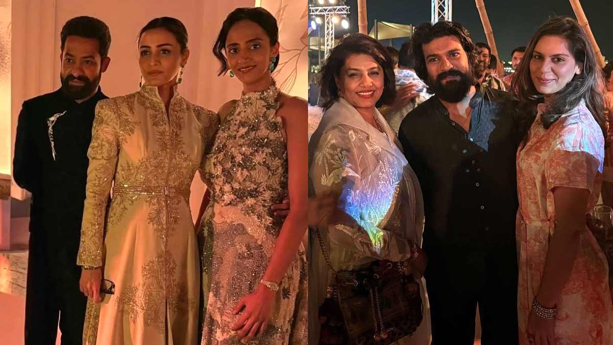 NTR and Ram Charan party in Dubai