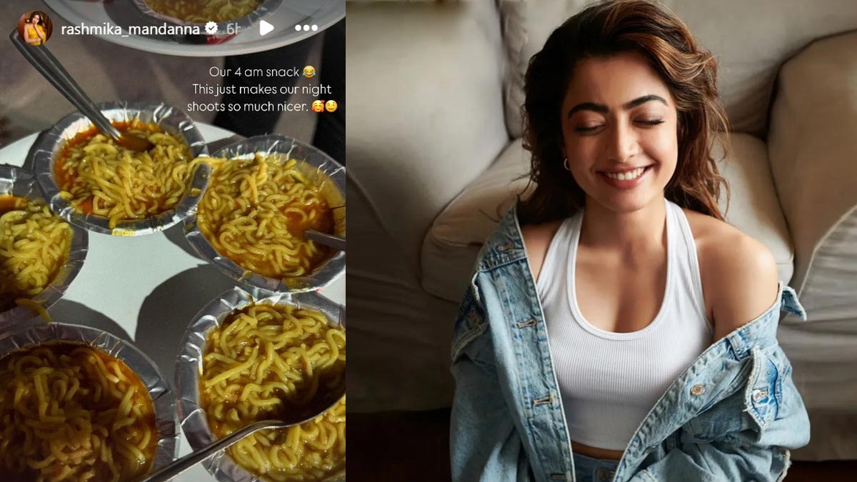 Rashmika Mandanna likes noodles in the night