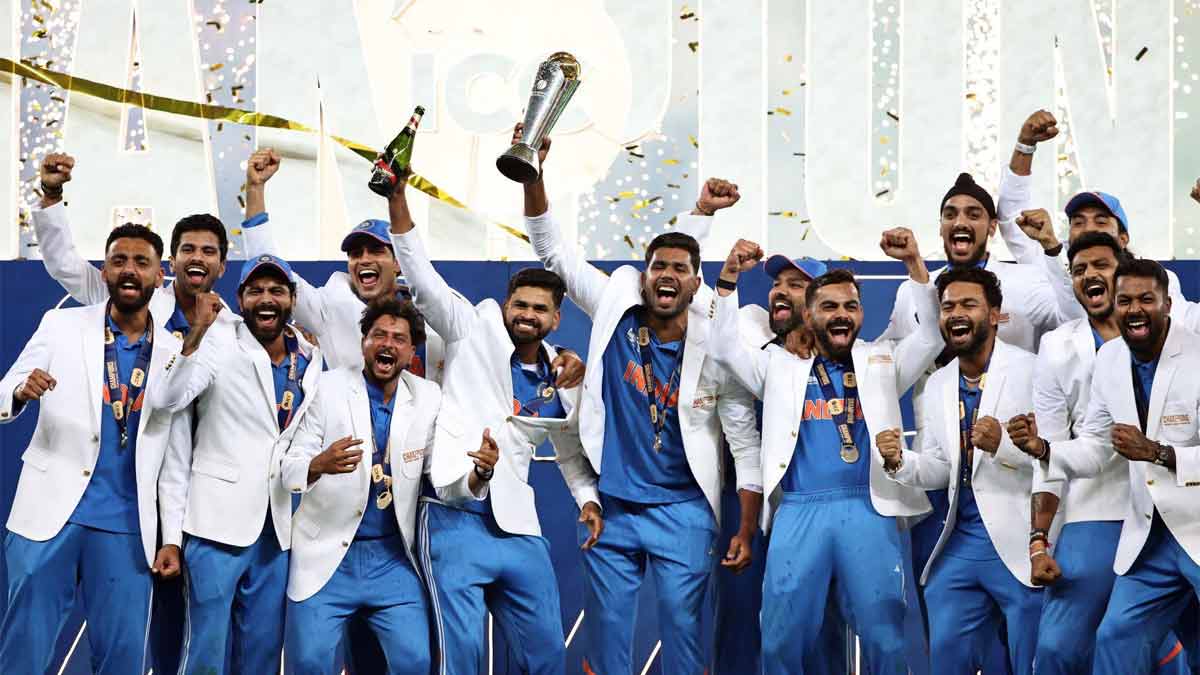 India lifts Champions Trophy 2025