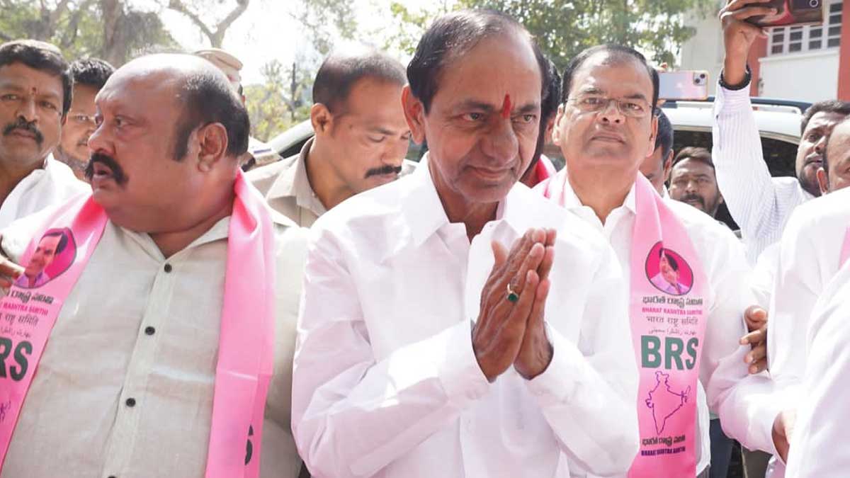 KCR attends the assembly session for the Telangana budget