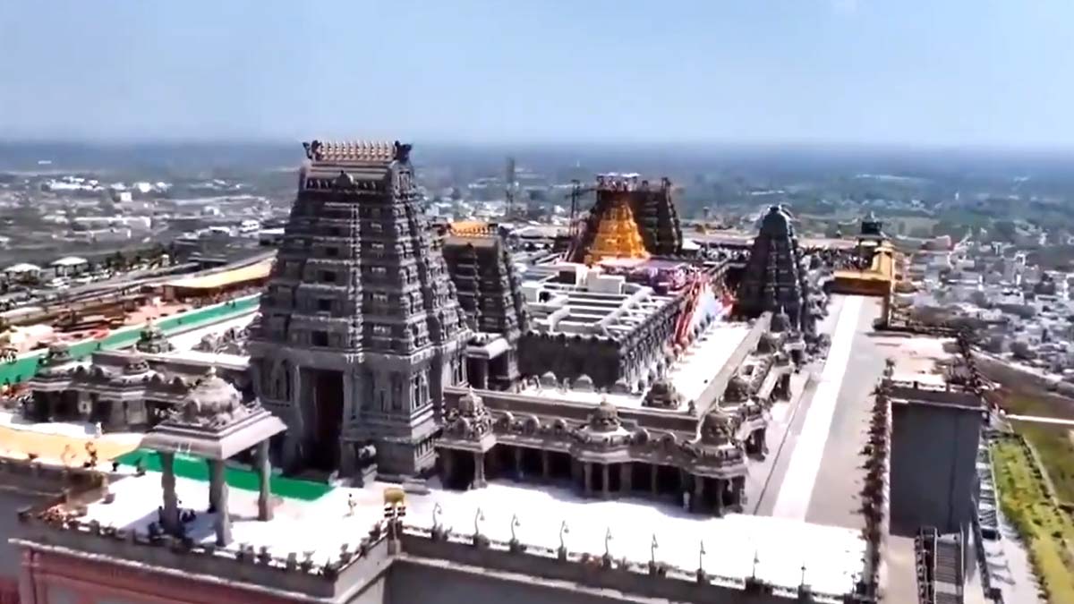 Congress now praises Yadadri temple reconstruction