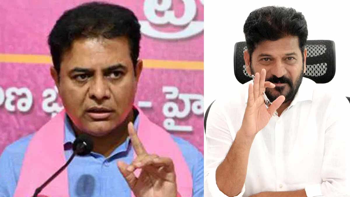 KTR warns Revanth Reddy over abusive remarks against KCR
