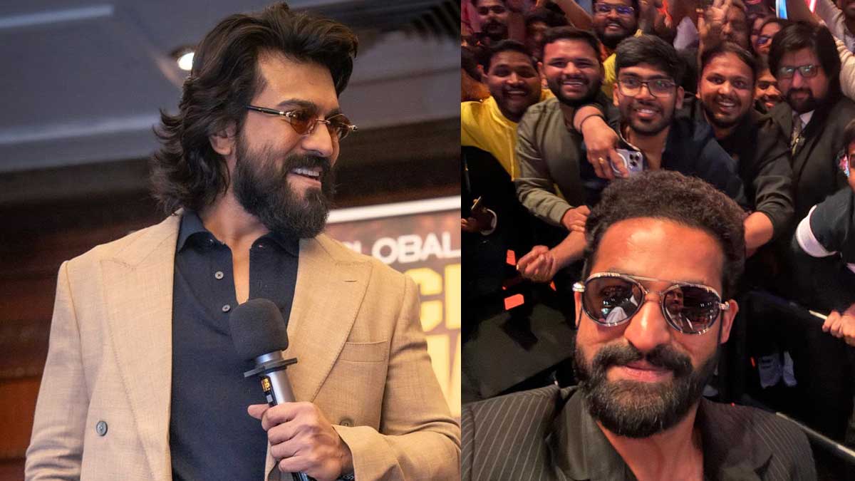 Ram Charan surprises NTR with advance birthday wish in London