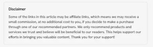 Affiliate Disclosure for Strategic Invest Affiliate Disclosure for Strategic Invest