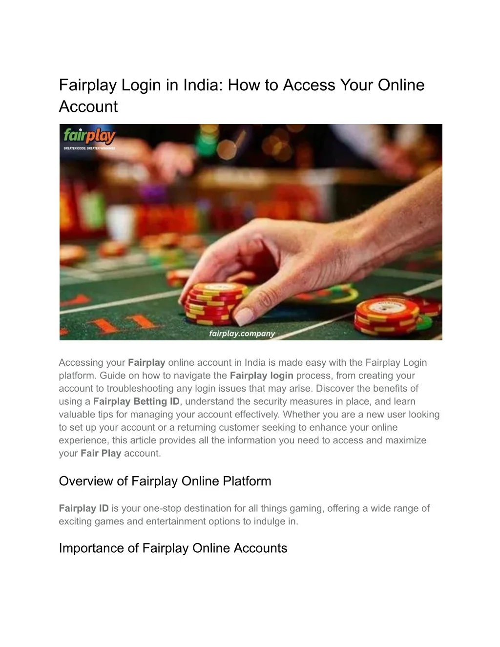 fairplay app