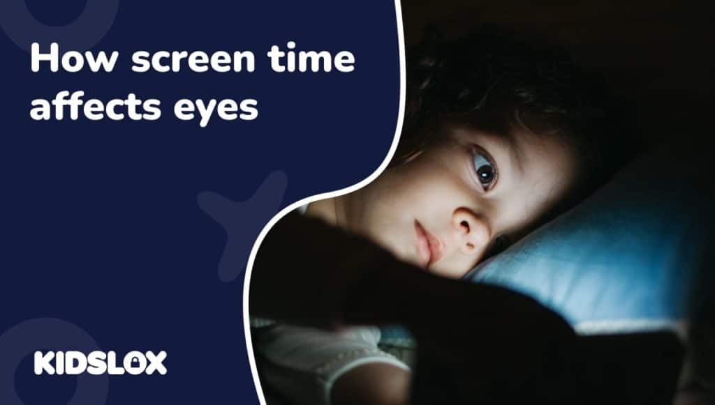 Problems with screen time for toddlers  - Protecting toddlers' eyes from screen-related strain