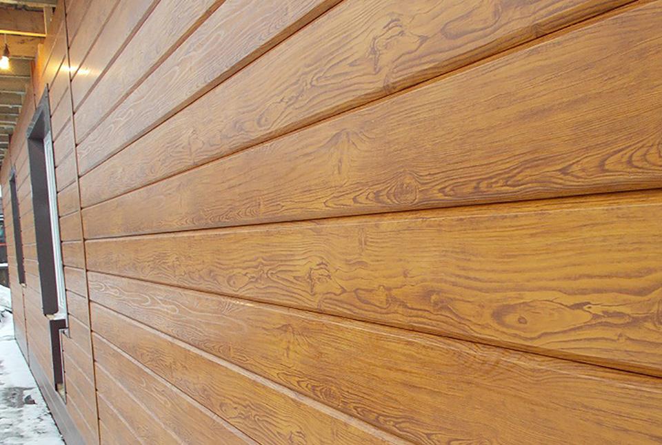 Структурный дуб металлический сайдинг