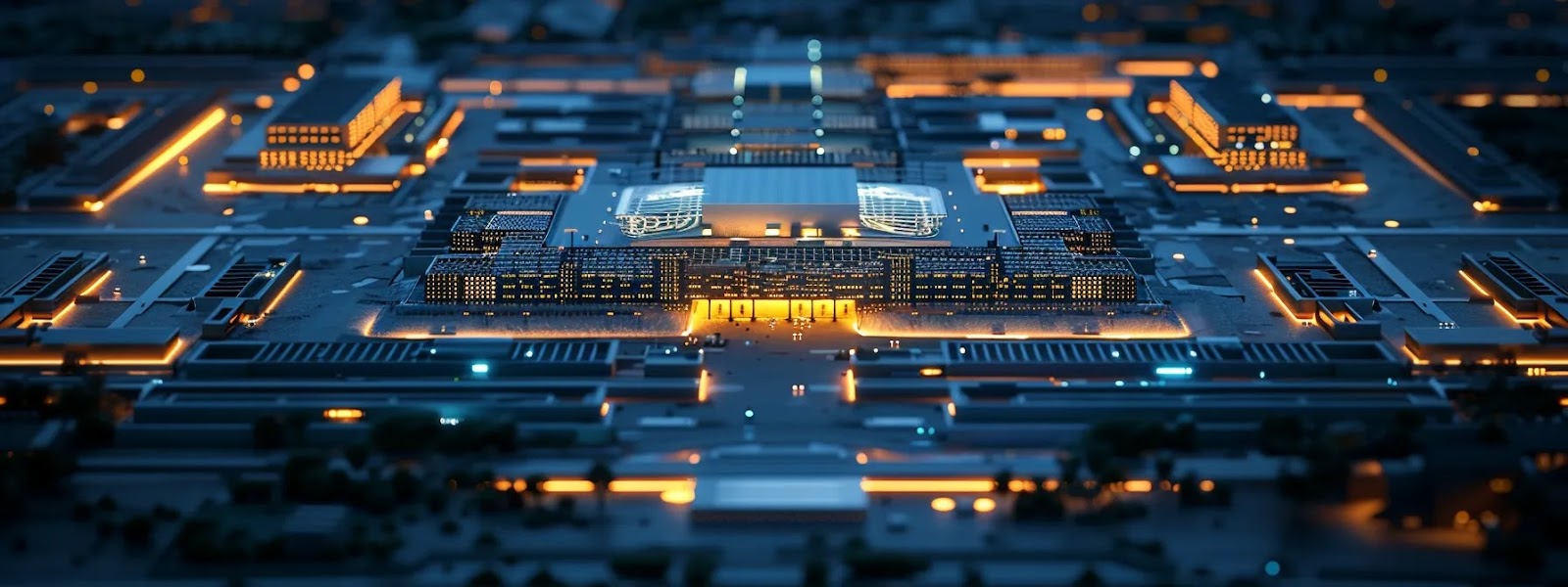 a visually striking representation of a digital fortress with a secure demilitarized zone (dmz) highlighted at its center, showcasing public-facing servers protected by a glowing barrier, symbolizing enhanced security and network segregation in a dark, high-tech environment.