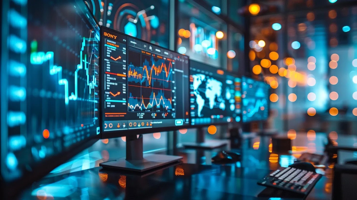 a dynamic cybersecurity command center filled with high-tech monitors displaying intricate graphs and charts, highlighting honeypot data analysis, while focused professionals strategize around a sleek conference table, illuminated by vibrant led lights.