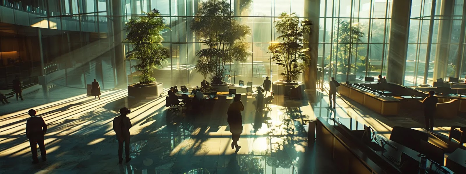 a dynamic corporate environment showcasing a diverse team engaged in a collaborative meeting, illuminated by soft, natural light streaming through large windows, emphasizing the importance of clear roles and effective access control in enhancing system security.