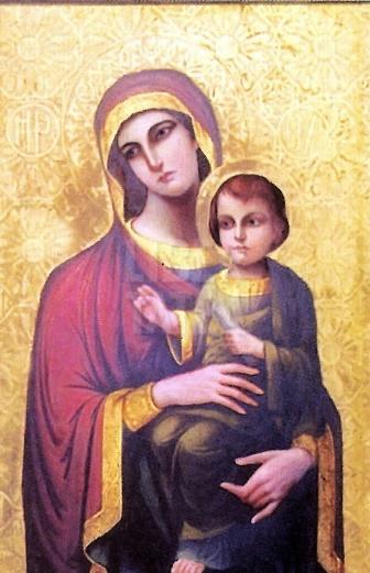 Icoana Maicii Domnului cu Pruncul - Manastirea Pissiota, jud. Prahova