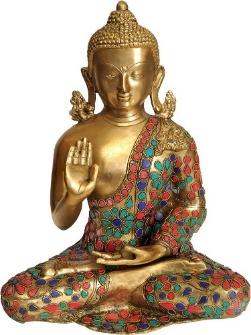 Exotic IndiaZBY27Lord Buddha in Abhaya MudraLord Buddha in Abhaya Mudra, :  Amazon.com.au: Home