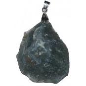 Pandant agat muschi brut 