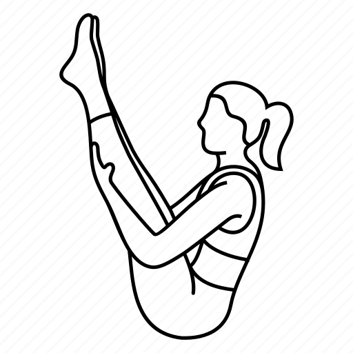 Asana, boat, pose, yoga icon - Download on Iconfinder