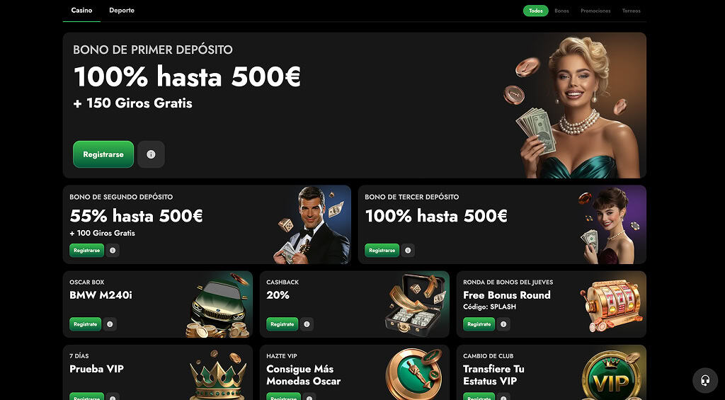 exclusif bonus vip de Oscar Spin Casino