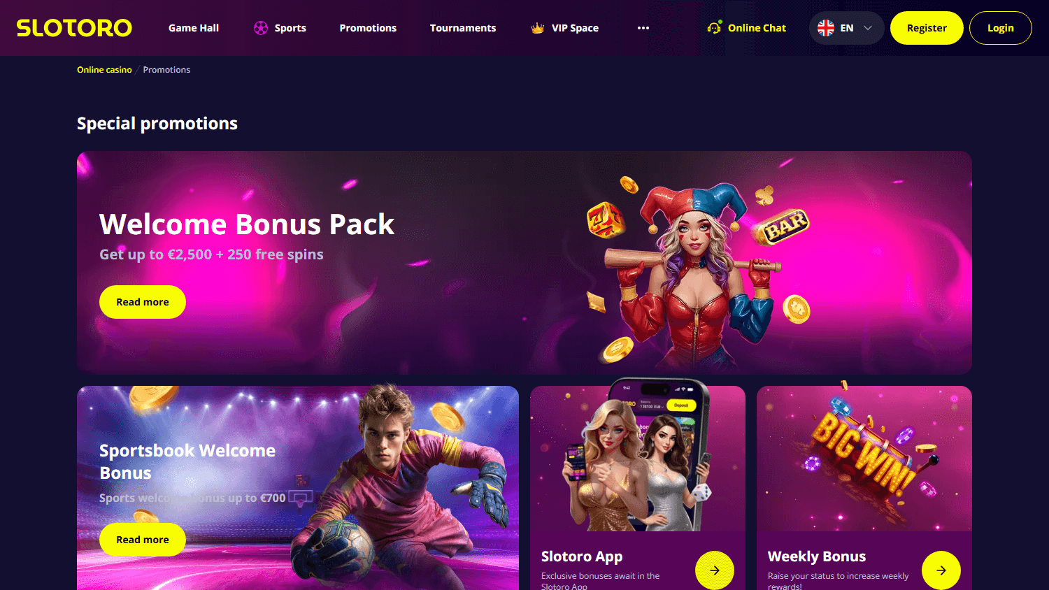 έγκριτο Slotoro Casino προσφορά εγγραφής προώθηση