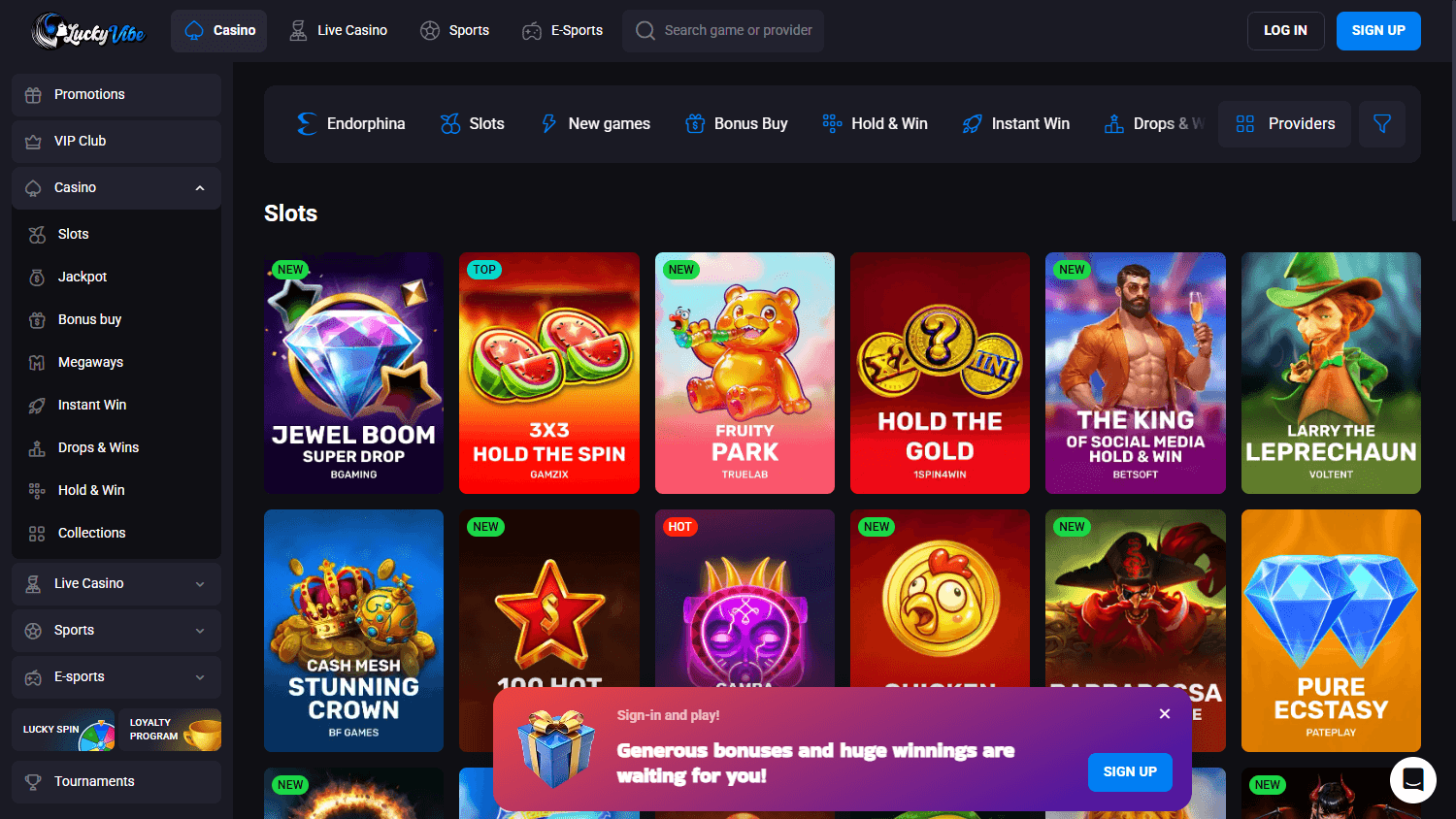 exclusief Lucky Start Casino bonus zonder storting promotiebanner in Netherlands