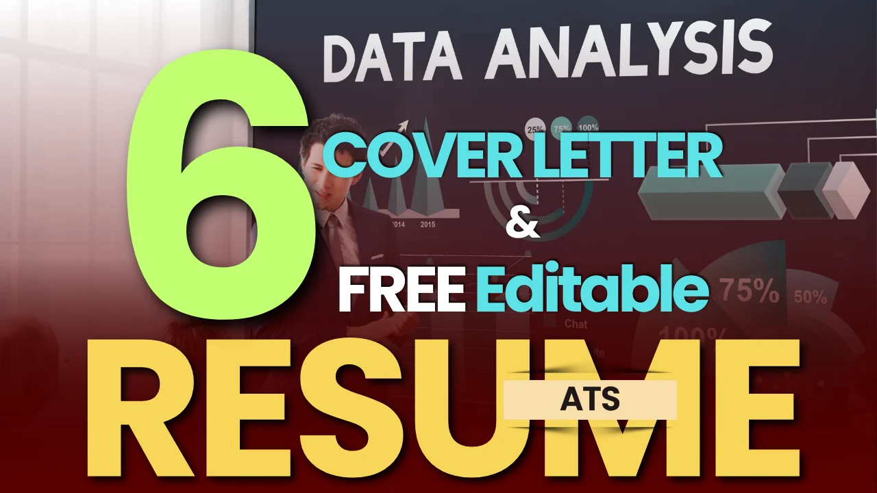 Data Analyst Job | 6 Cover letter formats | ATS-optimized resume for various Industries - Digitalposh marketing