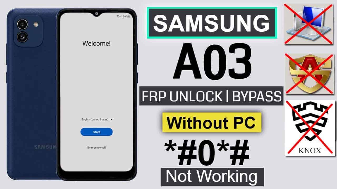 samsung a03 frp bypass without pc