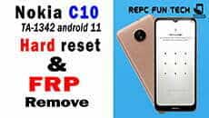nokia c10 reset pattern