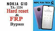 nokia g10 hard reset