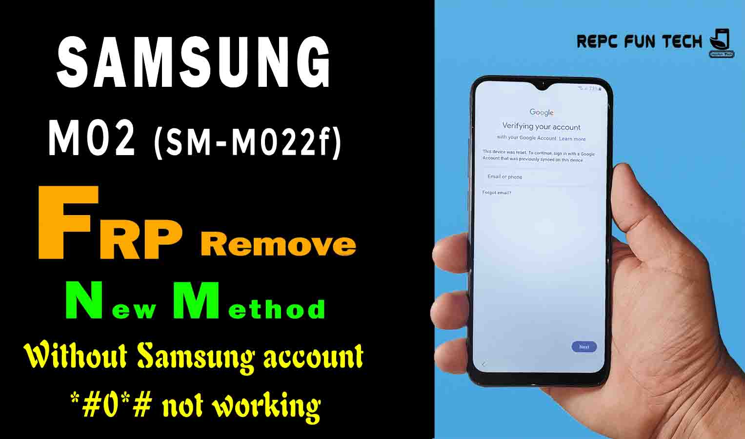 samsung m02 frp 2022